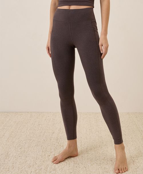Women's Chocolate Heather On the Go-To Pocket Legging