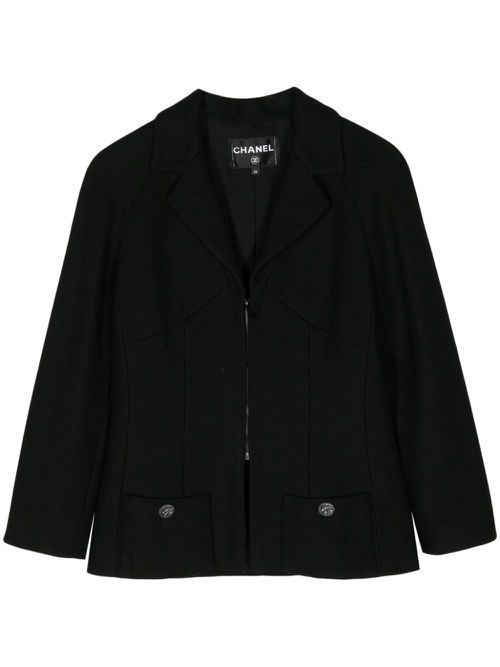 2000 zip-up mesh jacket - Black