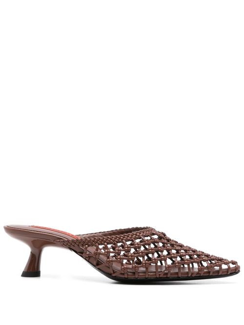 60mm Knotted Gala mules - Brown