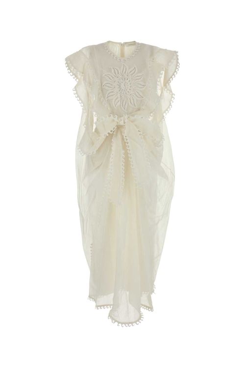 Balance Waterfall Dress — White