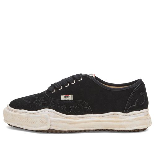 Men's Baker Western Detail Suede Low-Top Black