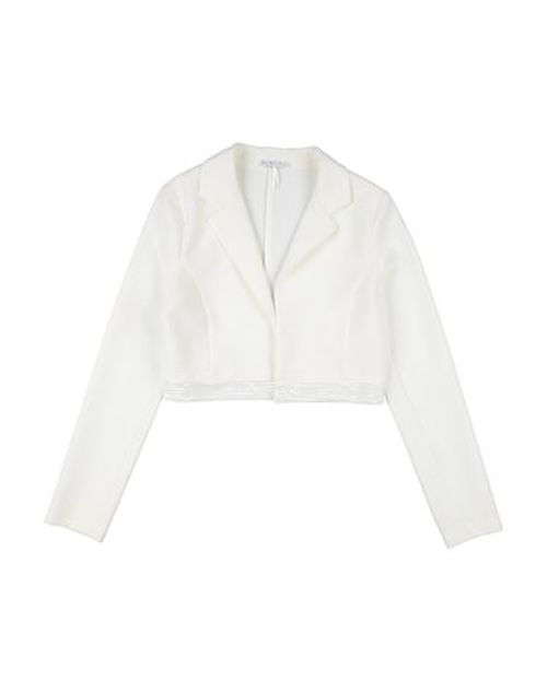 Kid Girl Jacket Ivory Size 15 Polyester, Elastane, Polyamide