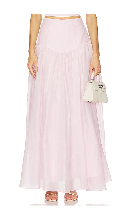Bardot Amorette Ramie Maxi Skirt in Pink. 10. Also , 2, 4