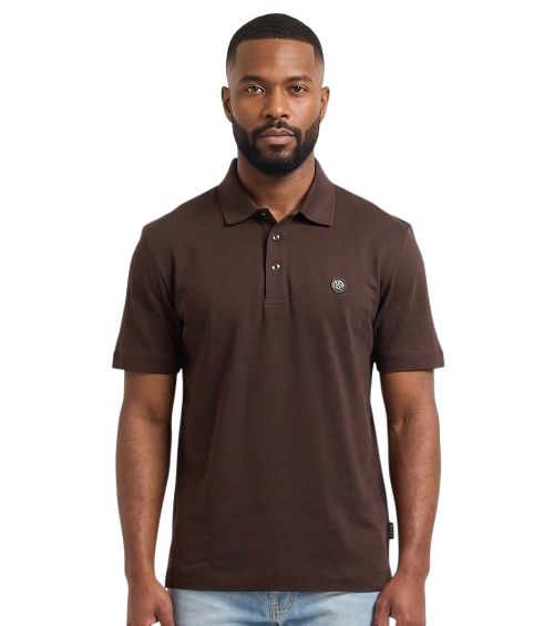 Brown Shirt Collar Polos