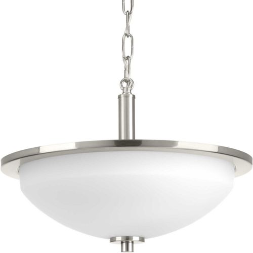 Brushed Nickel Two Light Semi-Flush Convertible from the Replay Collection