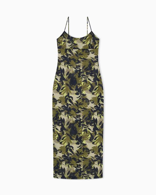 Maxi dress with thin straps