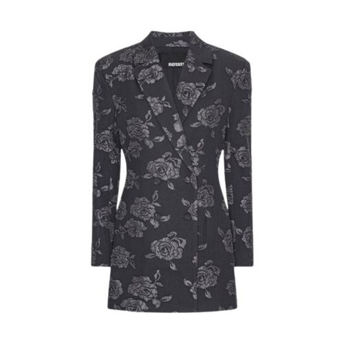 Ladies 3D Flower Blazer Short Blazer Dress