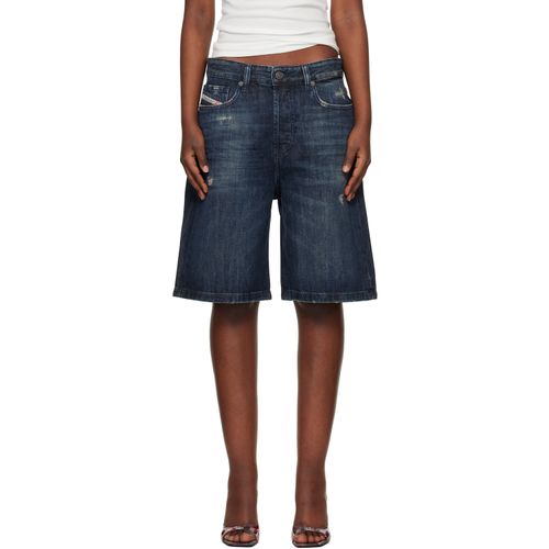 Navy De-Sire-Short Denim Shorts