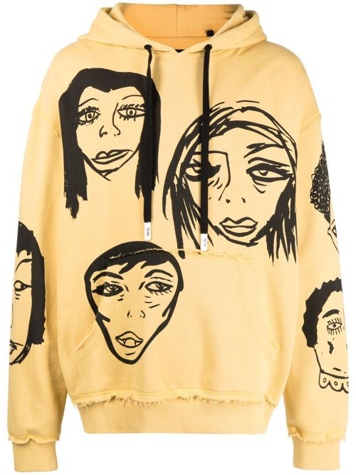 They're Watching cotton hoodie - Yellow