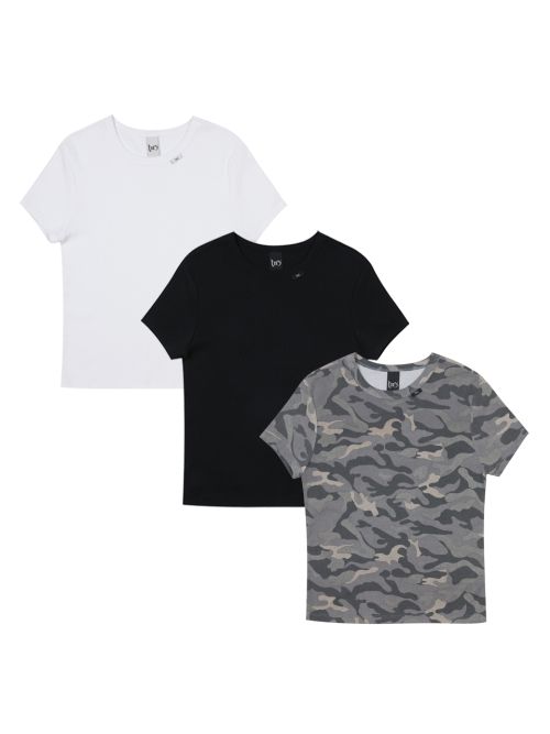 [3PACK] LOGO LABEL T-SHIRT