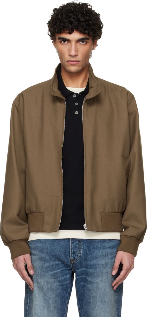 Khaki Zipped Jacket