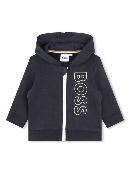 Logo-print cotton tracksuit - Grey