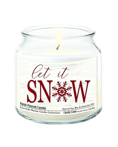 Let It Snow Candle