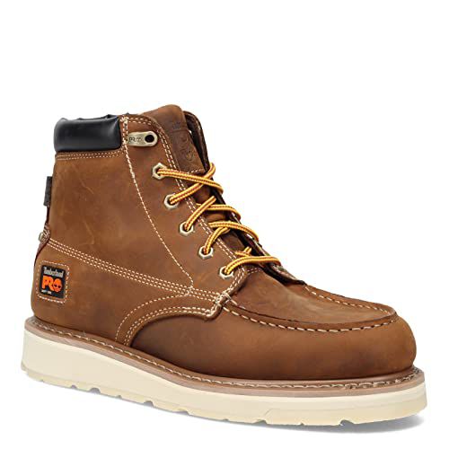 Timberland PRO Men's Gridworks 6 Inch Soft Toe Waterproof Industrial Wedge Work Boot
