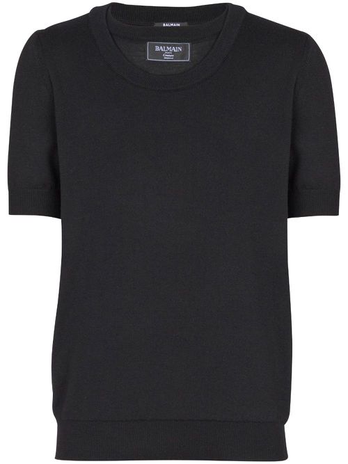 Knitted T-shirt - Black