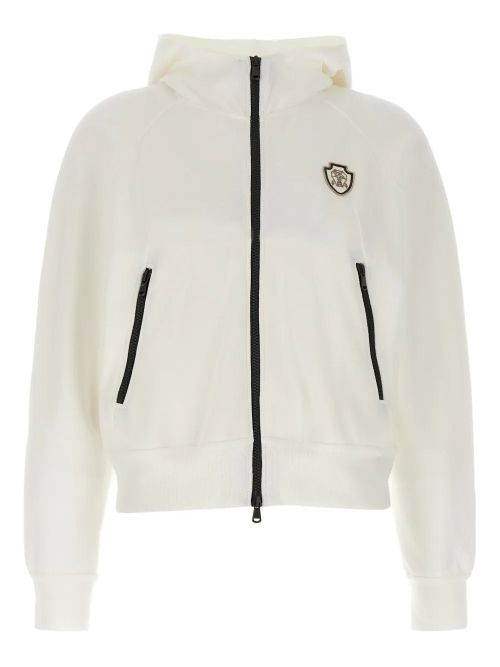 Logo-Patch Hoodie — White