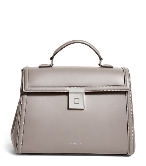 Leather Midi Paris Top-Handle Bag