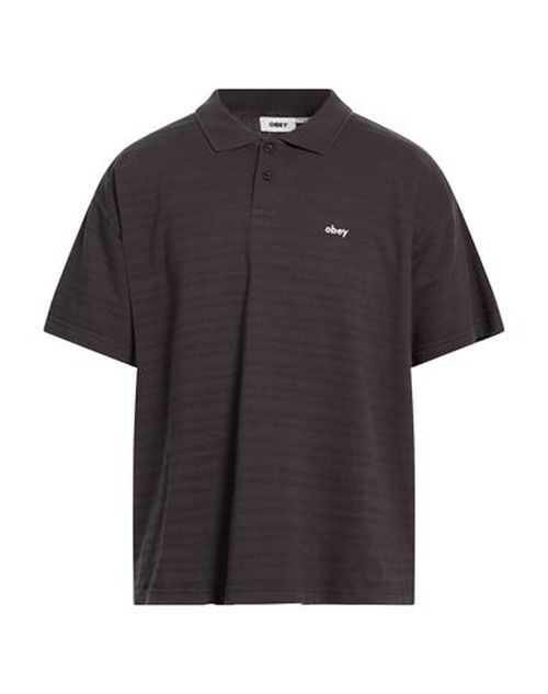 Man Polo shirt Charcoal Size M Cotton