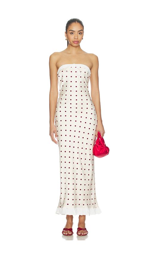 Maude Club Donni Dress in Ivory. L. Also in M, S