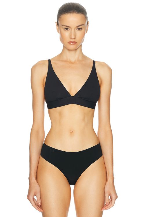 Wolford Triangle Bralette in Black - Black.  XS also in