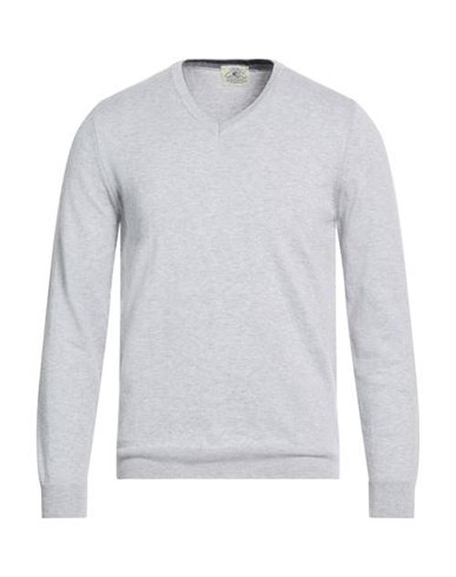 Man Sweater Light grey Size 36 Cotton