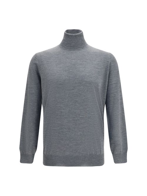 Wool Turtleneck — Gray