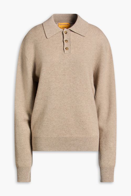 Allday cashmere polo sweater - Neutral - XL