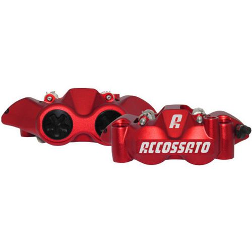 Forged monobloc motorcycle brake caliper with sintered pads Accossato Radial