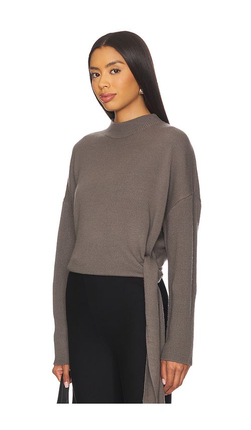 The Sei Sweater With Side Tie in Grey. - L also in
