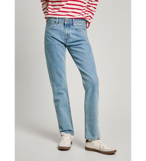 Pepe Jeans for woman. PL204730MS4 Straight fit jeans Mary blue (33/28), Casual, Cotton, Denim, Sustainable