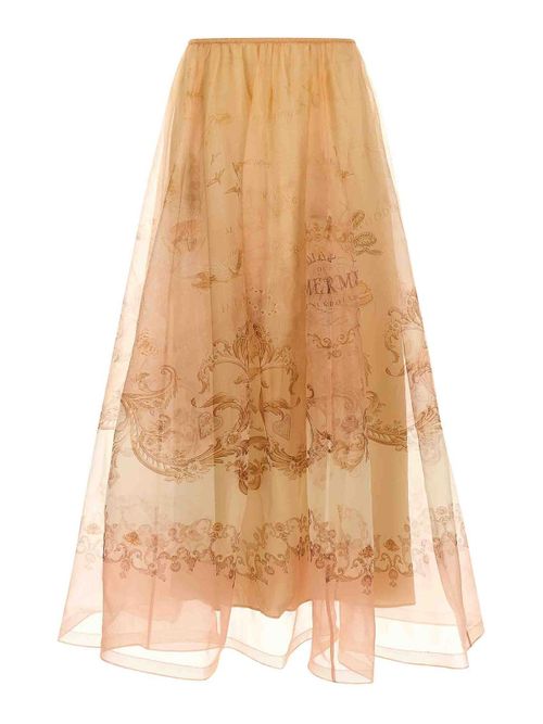 Hypnotic Organza Maxi Skirt