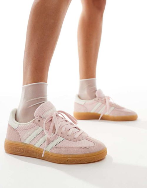 Handball Spezial trainers in pale pink cord