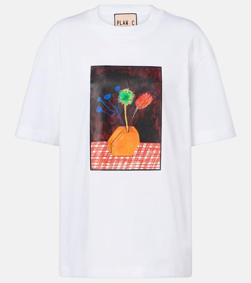 Printed cotton jersey T-shirt