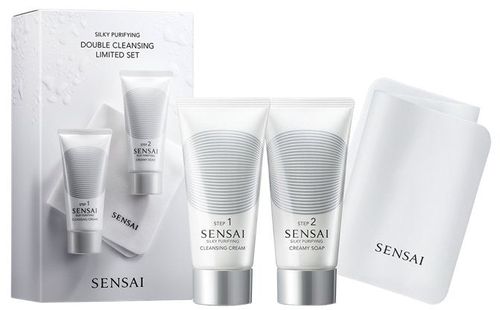 Set Sensai Silky Purifying Double Cleansing Set cl/cr/ + soap/ + sponge