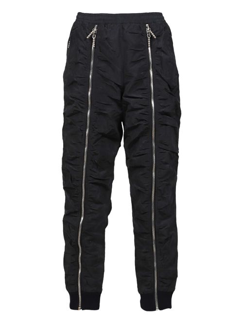 Decorative-zip trousers - Black