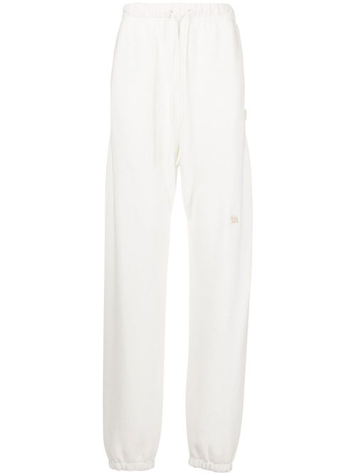 Drawstring track pants - White