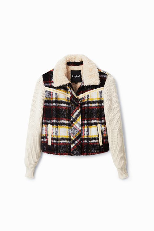 Fleece trucker jacket