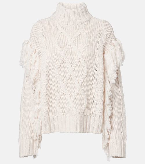 Turtleneck wool-blend sweater