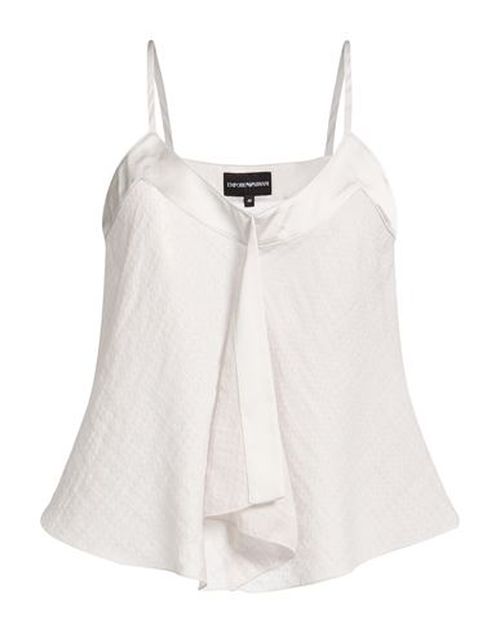 Woman Top Light grey Size 10 Polyamide, Cotton, Viscose