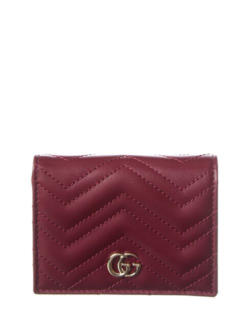 GG Marmont Leather Card Case