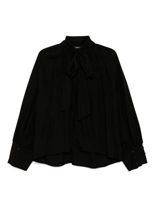 Goen.J tie-detailed gathered blouse - Black