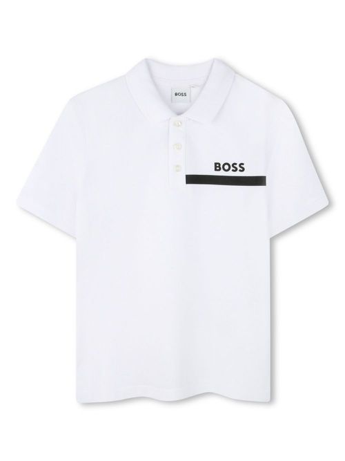 Short-sleeved polo shirt - White