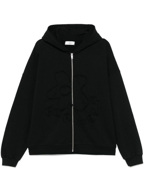 Blossom patches hoodie - Black