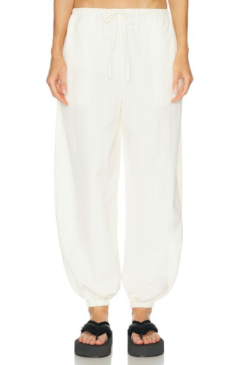 EAVES Leny Parachute Pant in Ivory - Ivory. XS also in XXS, S, M