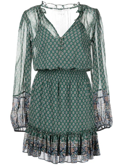 Destiny print dress - Green