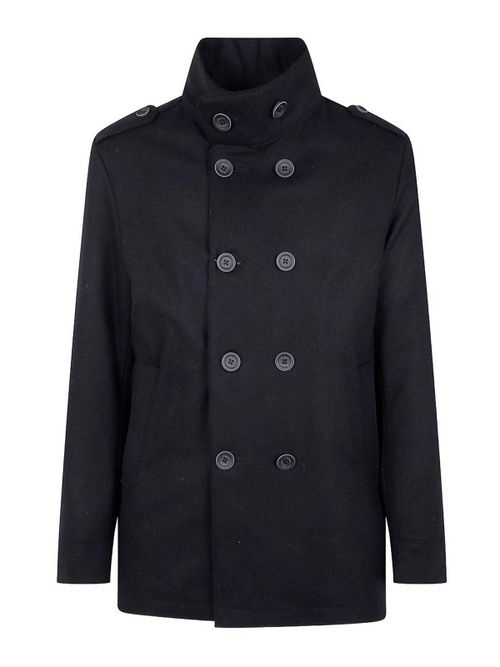 Black Short Double-Breasted Coat