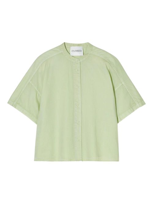 Closed cotton shirt - Green