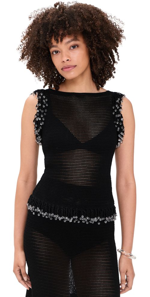 Fringe Top Black