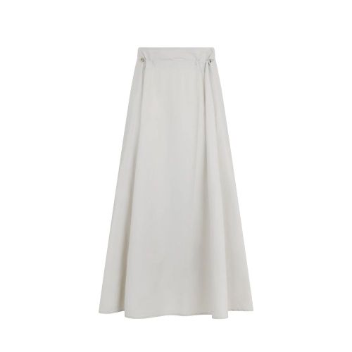 Elastane Maxi Skirt — Gray