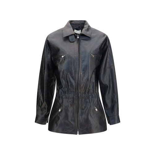 Lambskin Leather Jacket — Black